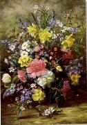 unknow artist Floral, beautiful classical still life of flowers.105 painting